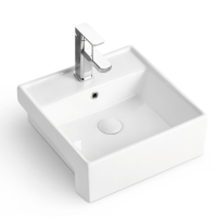 LAVABO BLANC FH-311 410*410*145MM SEMIE/WHITE