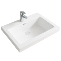 LAVABO BLANC FH-387 620*495*185MM SOBRE/WHITE