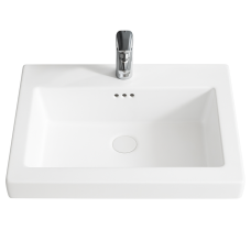 LAVABO BLANC FH-394 545*490*85MM SOBRE/WHITE