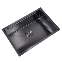 BACHA EN INOX PARA COCINA 64*44*22CM FH6444BLACK PLUS