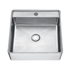 LAVABO DE SOPREPOR EM INOX 41*41*14CM WBT4141