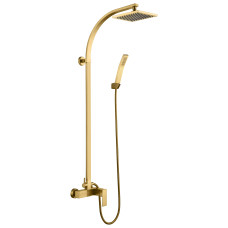 DUCHA DE PARED DORADO CEPILLADO THAMES