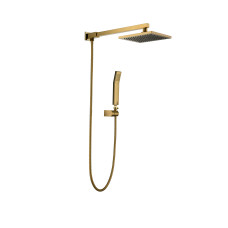 DUCHA CON DESVIADOR DORADO CEPILLADO THAMES