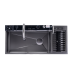 BACHA INTELIGENTE 100*46*22CM CON ESCURRIDOR COLOR GUNBLACK