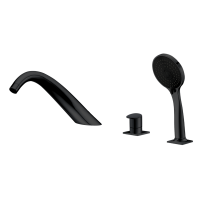 GRIFO MONO C/DUCHA ISEO NEGRO MATE