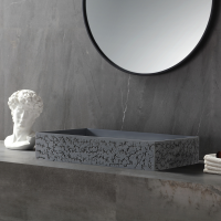 LAVABO SLED 600*400*120 COLOR GREY PATTERN DE SOBREPONER