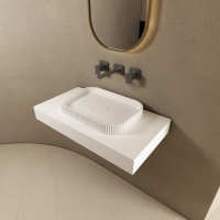LAVABO RAVENA CON 500*350*60MM COLOR BLANCO MATTE 
