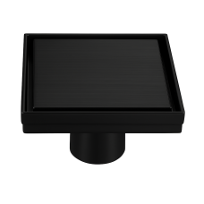 Desagüe de Piso Dawn 10x10 cm en Acero Inoxidable – Acabado Negro Grisáceo - YH022NBGS