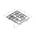 PLACA INOX TRAMONTINA 4GAS58X50 T94701