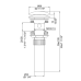 VALVULA DE DESAGUE P/LAVABO 900056ORB 32MM