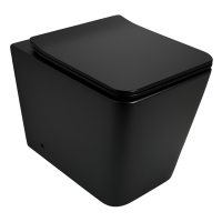 INODORO SIN CAJA ACOPLADA NUVÔ FH-003D-R COLOR NEGRO MATTE